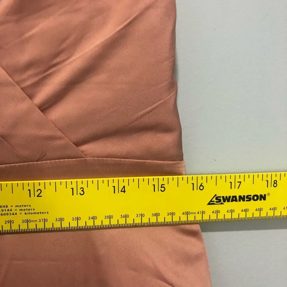 BHLDN x Donna Morgan Sabine Satin Maxi Mauve Dress US 10 - Picture 4 of 10